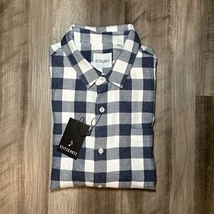 Stitch Note Flannel Long Sleeve Button Down - Large